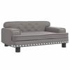 VidaXL Dog Bed Grey 70x45x30 Cm Faux Leather 171892