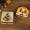 Exquisite Cartoon Christmas Gift Box Tinplate Party Supplies Xmas Ornaments Square Christmas Decoration Christmas Candy Box