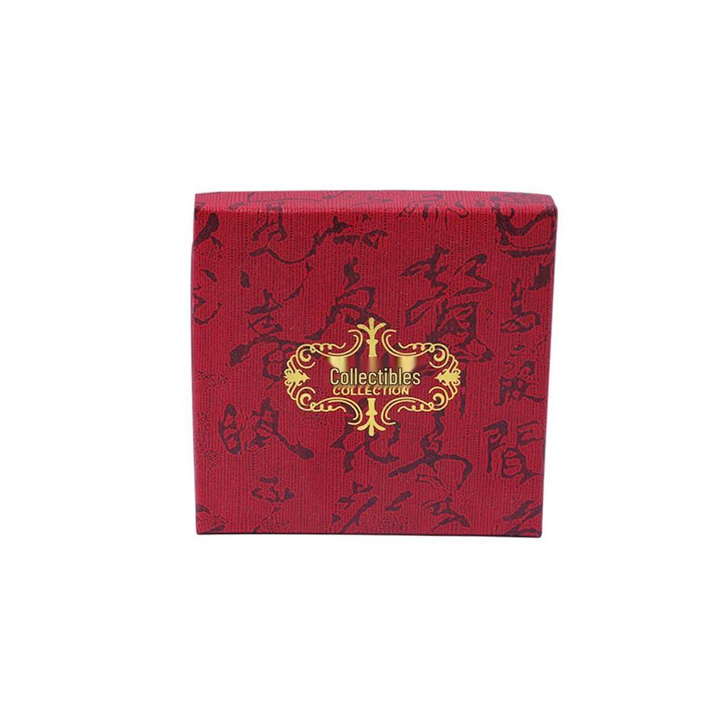 High-End Retro Jewelry Storage & Gift Box with Calligraphy Lid
