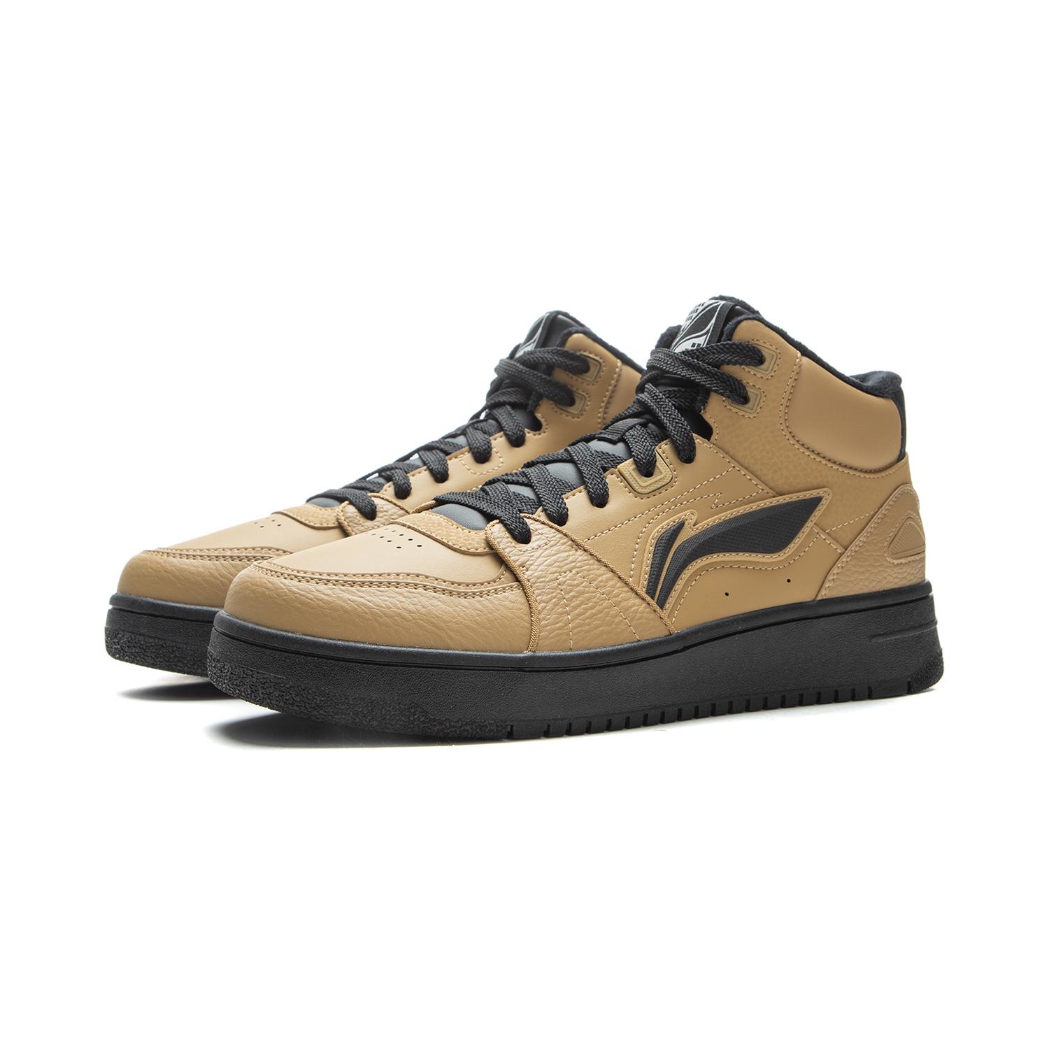 

Новые LiNing Tianji HI Износостойкие Нескользящие Полувысокие Кеды для Скейтборда Мужские Коричневые AGCV339-7 39.5