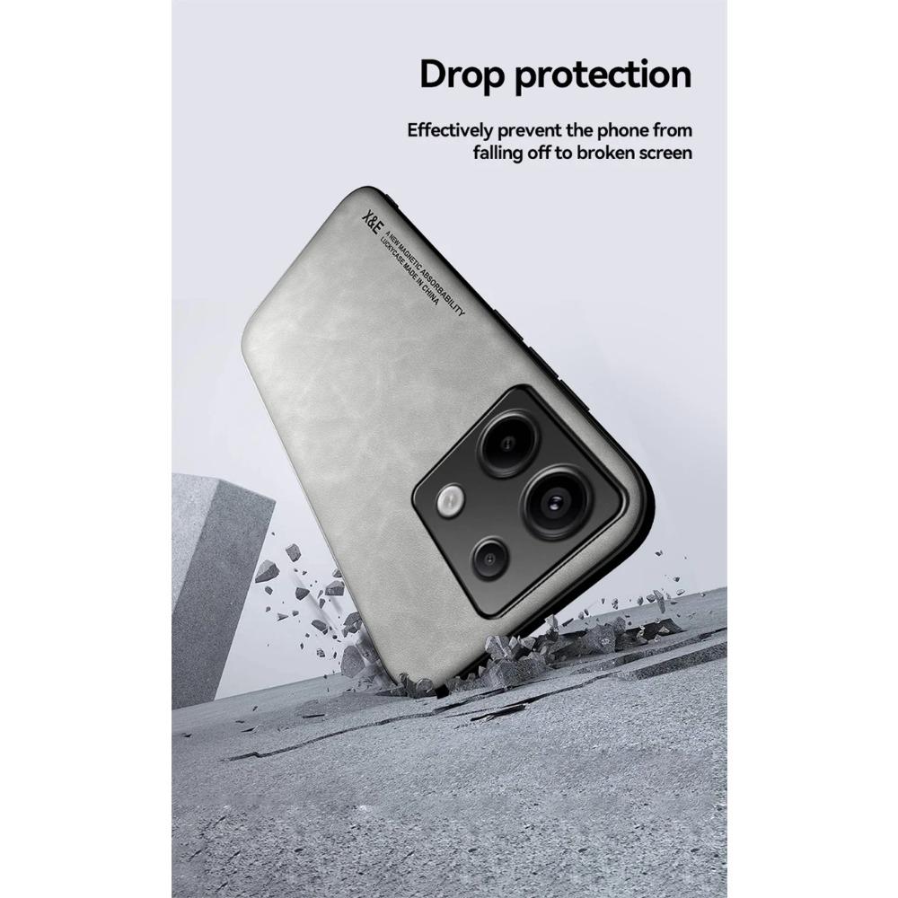 Shockproof Case for Xiaomi Redmi Note 13 Pro 5G Note 13 Pro+ Plus Protective Cover Magnetic Car Holder Phone Textured Business Full Protection