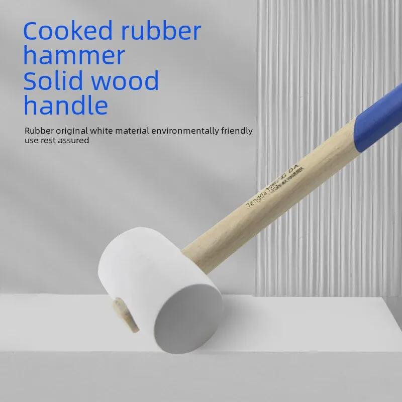 Tengda Solid Wood Handle Rubber Mallet for Tile and Floor Installation