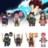 8pcs Slayer Demon Anime Character Building Blocks Assembly Toy Set Gift Children