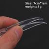 Transparent ABS Plastic Tweezers for Eyelashes & Nail Art - Non-Slip, Slender Design