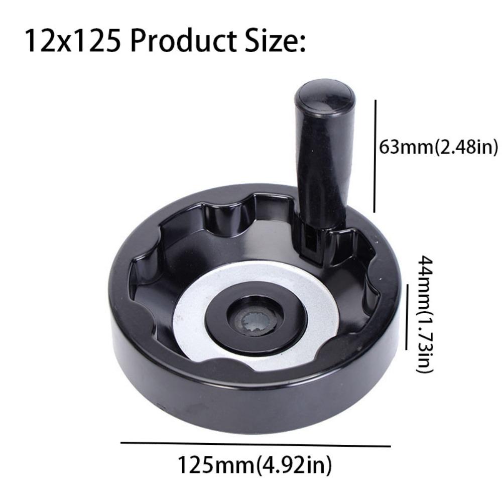 Bakelite Revolving Handle Black Hand Wheel Foldable Hand Wheel  Vertical Milling Machine