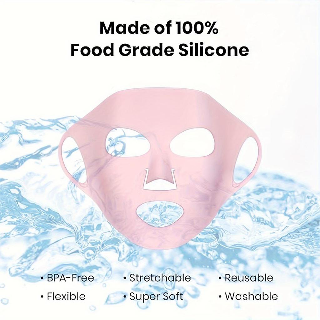 Reusable 3D Silicone Face Wrap Fixed Tools Prevents Mask Slipping Moisture Evaporation Skin Care Tools