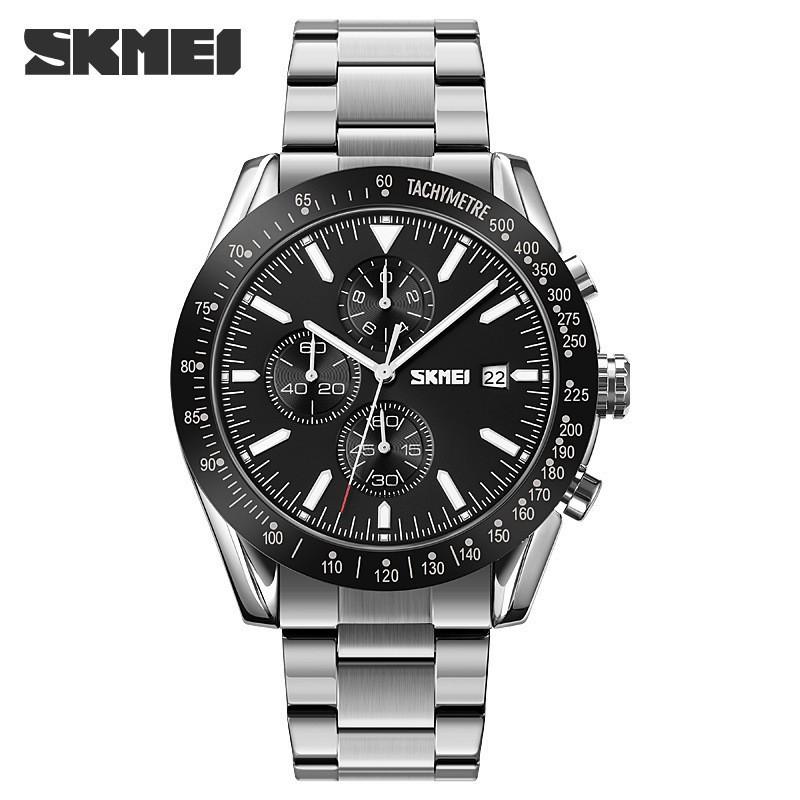 Moment Beauty Fashion Business Multifunctional Mechanical Wind Watch Male Student Waterproof Steel Belt Quartz Watch