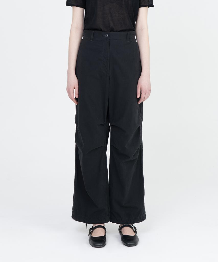 Beulaunyadeu W Washed Parachute Pants, Black