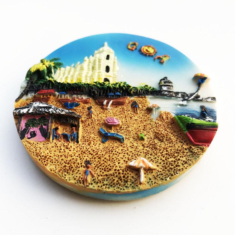 India Goa Travelling Souvenirs Fridge Magnets Home Decoration Wedding Birthday Gifts Photo Wall Magnetic Stickers