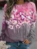 2025 Women's Floral Graphic Basic Sweatshirts 3D Prints O-Neck Long Sleeve Tops Women's Apparel Y2K Streetwears Fall Long‑sleeve T‑shirt