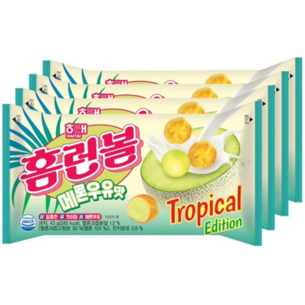 [HAITAI] Home run ball Snacks Melon Milk 4 bundles