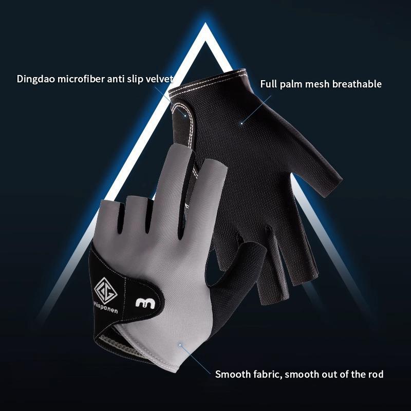 1Pc Man Billiards Gloves Pool Gloves 3 Fingers Show For Left Hand Anti-Slip Breathable Snooker Gloves Billiards Accessories