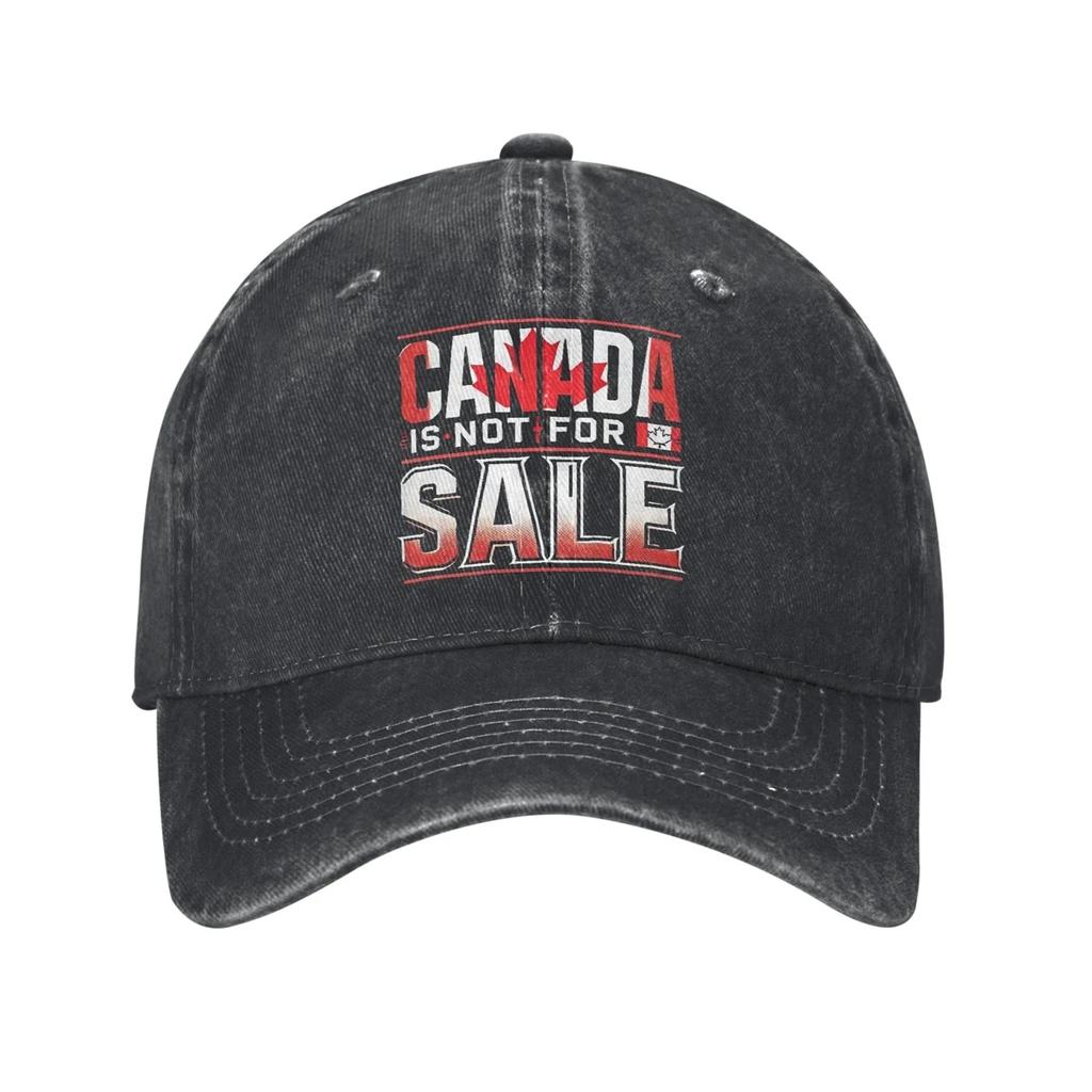 Canada Not For Sale Baseball Cap Vintage Distressed Denim Washed Maple Leaf Proud Canadians Snapback Cap Outdoor Travel Gift Hat