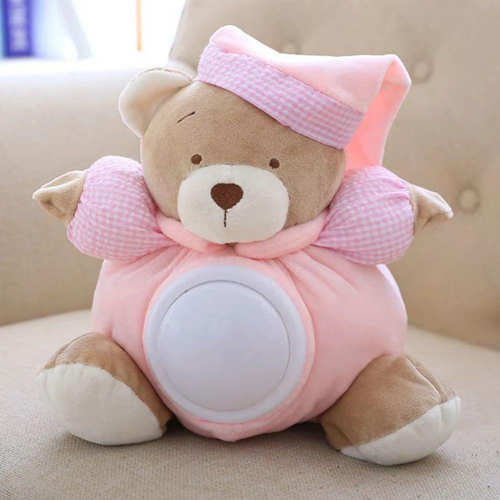 Musical Appease Bear Toys Breathing Light Breathing Stuffed Animal Toy Sleep Soother  Sleep