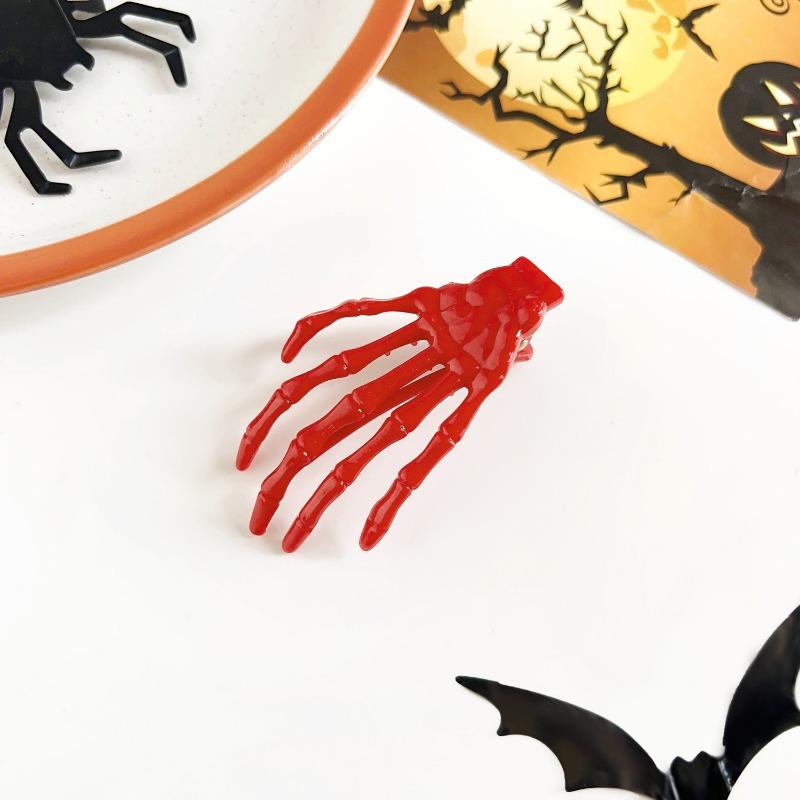 Halloween Κρανίο Harajuku Οστό Χεριού Κλιπ Μαλλιών Πλαϊνό Κλιπ Εορταστική Ατμόσφαιρα Χέρι Φαντάσματος Κλιπ Κορυφής Αξεσουάρ Μαλλιών