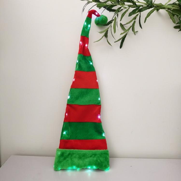 Blingbling Long Caps Elf Hat Christmas Hat Leprechaun for Party Celebrations