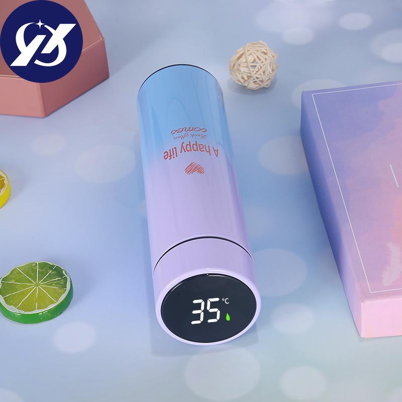 480ML Stainless Steel High-value Thermos Bottle with Intelligent Temperature Display Temperature Sensor Display Thermos Cup