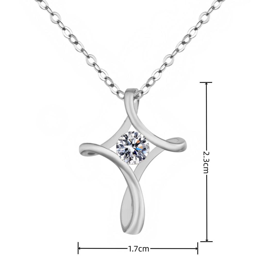 Trendy European & American Cross Pendant Fashion Necklace
