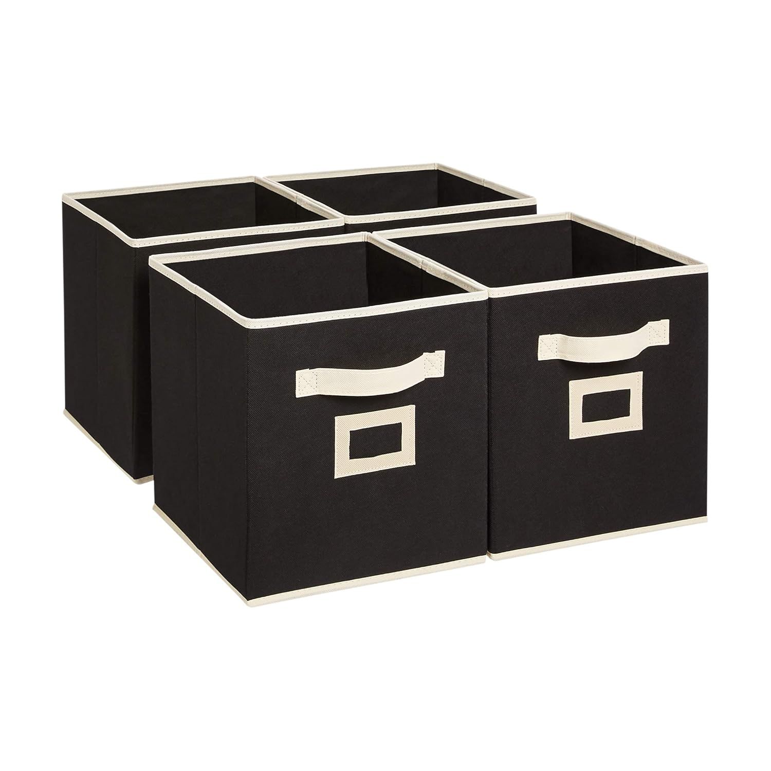 

Тканевый складной органайзер для хранения - Черный, Стандартный, Набор из 4 штук чёрный