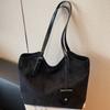 Vintage suede big bag women's 2025 new autumn and winter fashion large capacity commuting shoulder underarm tote bag
