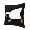 Goose With Knife - Peace Was Never An Option Square Pillowcase Pillow Cover Cushion Decor Throw Pillow for Home Living Room