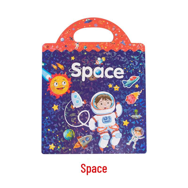 Kindergarten Educational Scene Stickers: DIY Focus Training Quiet Book