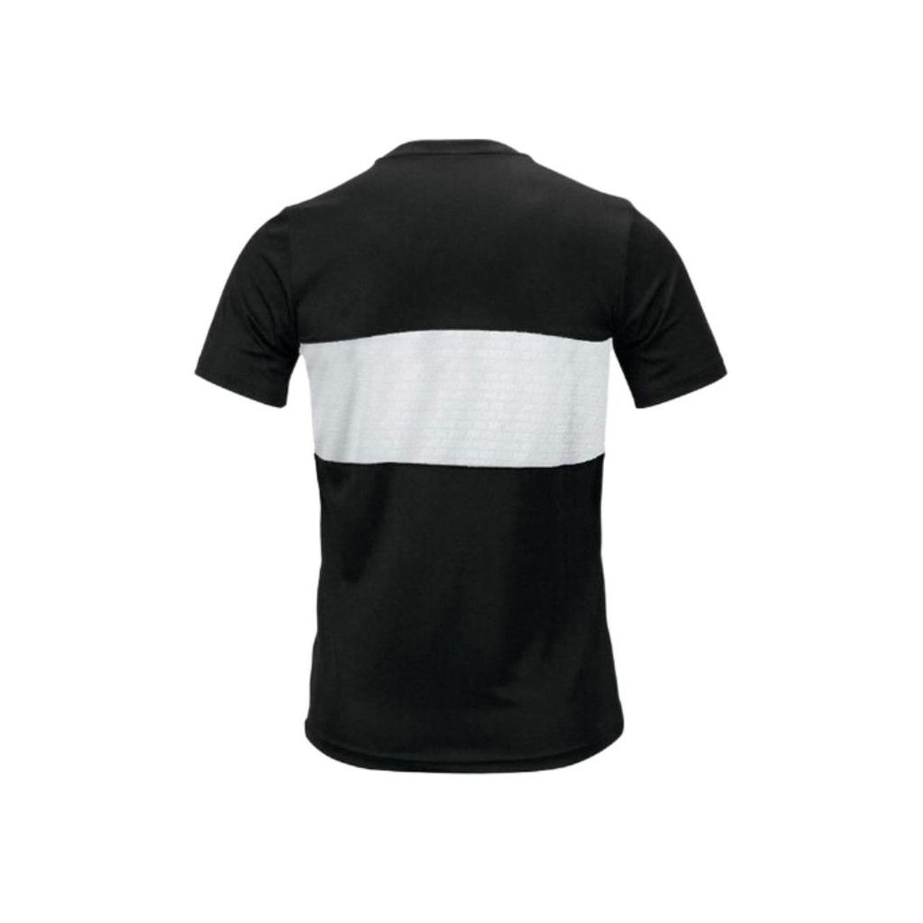 Nike Logo Bedrucktes Colorblock Lässiges Atmungsaktives Kurzarm T-Shirt Herren Tops Schwarz Weiß AJ9999-010