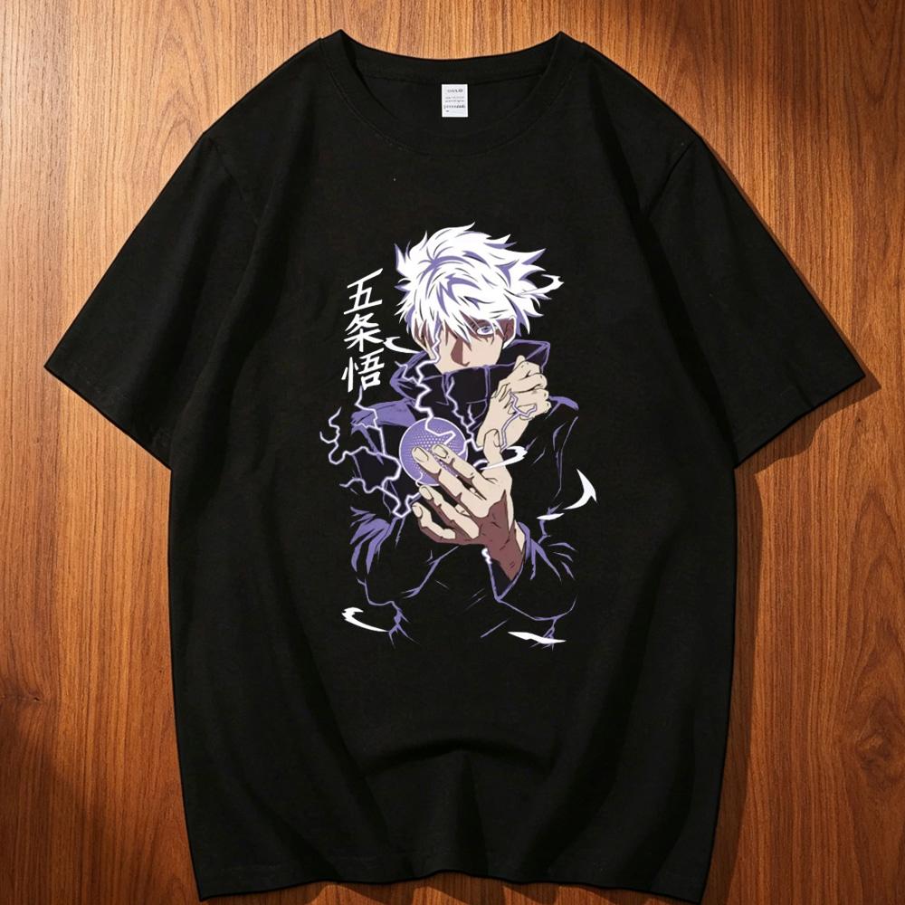 Jujutsu Kaisen Cotton Top Tees Teen Gothic Streetwear Anime Comfortable Tshirt Digital Y2k Grunge Graphic 2000s Aesthetic
