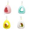 Bite Resistant Hanging Birdhouse Egg Shape Bird Food Tray Parrot Feeding Station  Relieve Boredom