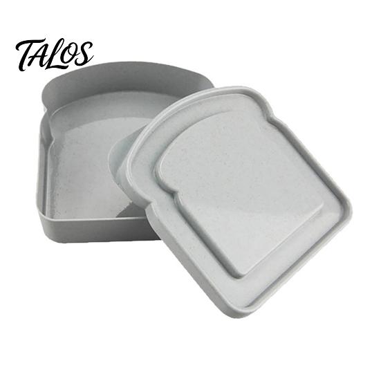 Portable Lunch Box for Kids Sandwich Containers, Toast Shape Box, Food Storage Case Personalized Accessory Outdoor Picnic, Keeper Bread Container