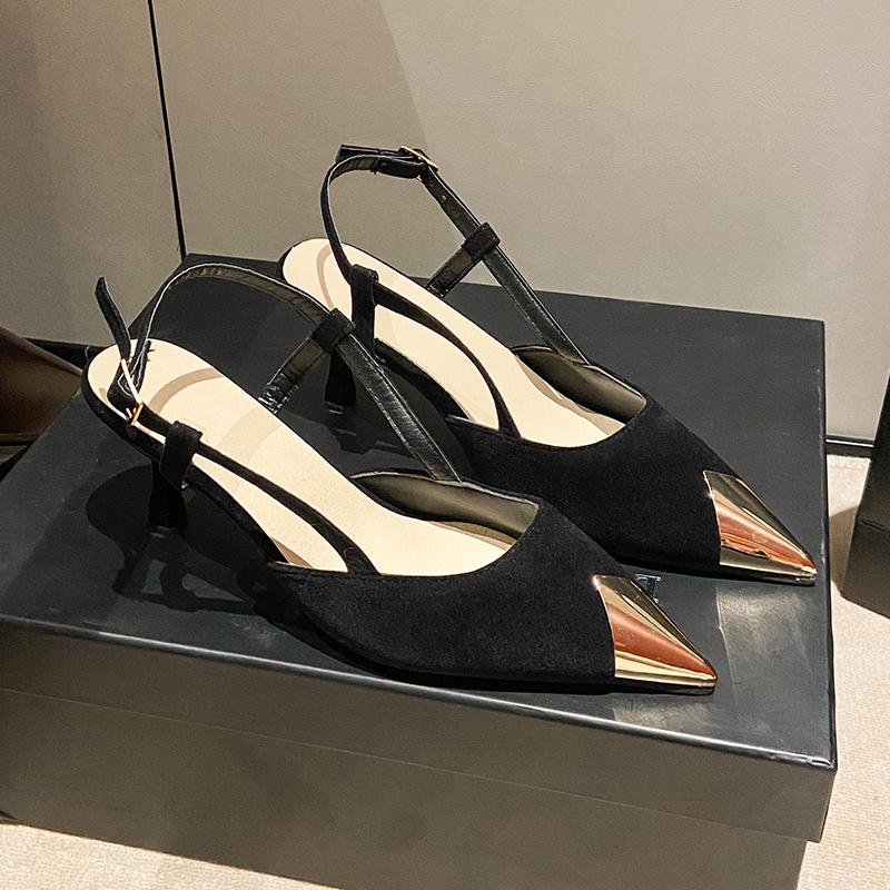 Fashion Shallow-mouthed Fashion Heels New Non-slip Versatile Sandals for Spring/summer 2025