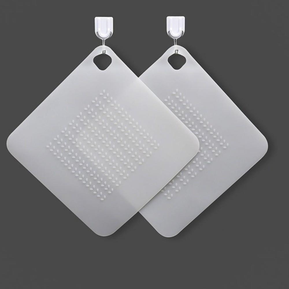 Silicone Anti-blocking Drain Cover Square Shape Shower Drain Plug  Household Sewer Pipe