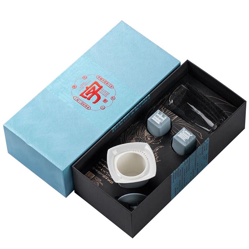 Chinese Tea Set with One Pot and Two Cups