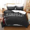 3pcs Queen Size Duvet Cover Sets, Nightmare Before Christmas Jack and Sally Rose Decor Bedding Set 2/3pcs Polyester Quilt Cover