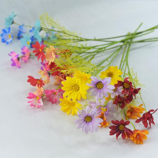 Artificial Flowers UV Resistant Fake Wildflowers with Stem for Indoor Outdoor Porch Patio