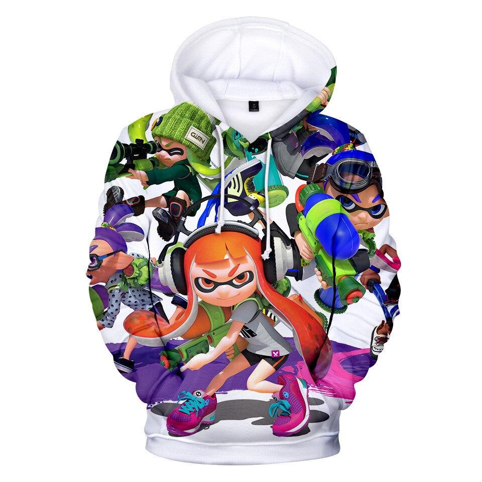 3d Print Hoodie Splatoon Sweatshirt Boys Girls Fashion Hoodie Cartoon