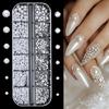Professional Grade Pearlized Nail Art Pieces Resin Crafted Pearls Decorations for Wedding Party Manicure Enhancement