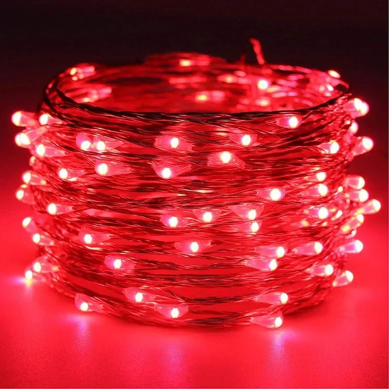 USB/Battery LED String Lights Waterproof Copper Wire Garland Fairy Lighting Strings Christmas Light Wedding Party Decor Lamps