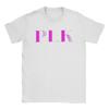 Pik Rapper Plk Letter Print T Shirt Unisex Pure Cotton Crazy Tshirts Crewneck Tees Short Sleeve Clothes Unique