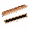 Horizontal Incense Burner, Incense Stick Burner, Incense Dishes, Made of Camphor Bamboo with Non-flammable Cotton and Lid, Wooden Incense Burner, Open