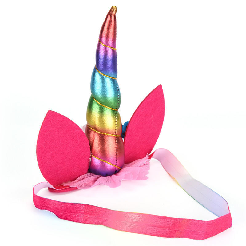 1 Stück Glitzer-Einhornhorn-Haarreif Kinder Einhorn-Party Haar-Accessoires Dekorativ