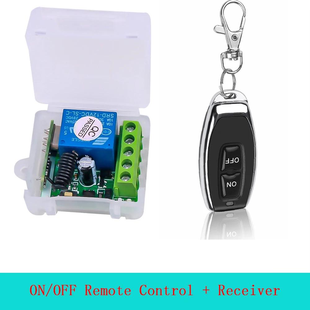 433Mhz Remote Control Wireless Switch DC 12V 1CH RF 10A Relay Receiver and 2CH Transmitter For Door Electromagnetic Lock