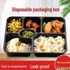 Disposable 6-Compartment Rectangular Lunch Boxes