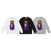 Ape Head Print Unisex Casual Loose Pullover Sweatshirt - Autumn/Winter Trend for Teens