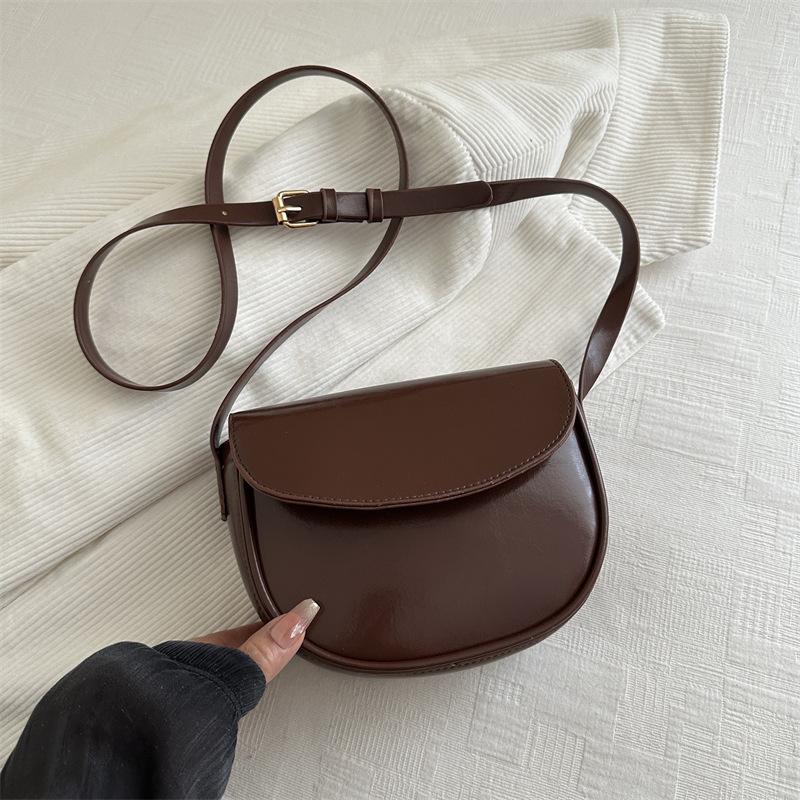 Women S Vintage Saddle Bag Small Pu Crossbody Shoulder Bag Fashionable Versatile