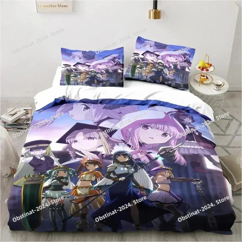 3D Anime Puella Magi Madoka Magica Bedding Set Printed Single Comforter Quilt Bed Cover Pillow Case 3 Pieces Set Kids Adult Size