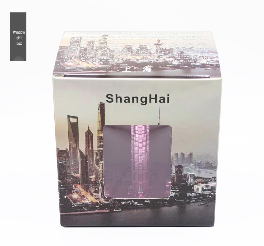 Shanghai Landmark Building Model: Oriental Pearl Tower, World Financial Center, Jin Mao Tower - Metal Creative Handicraft