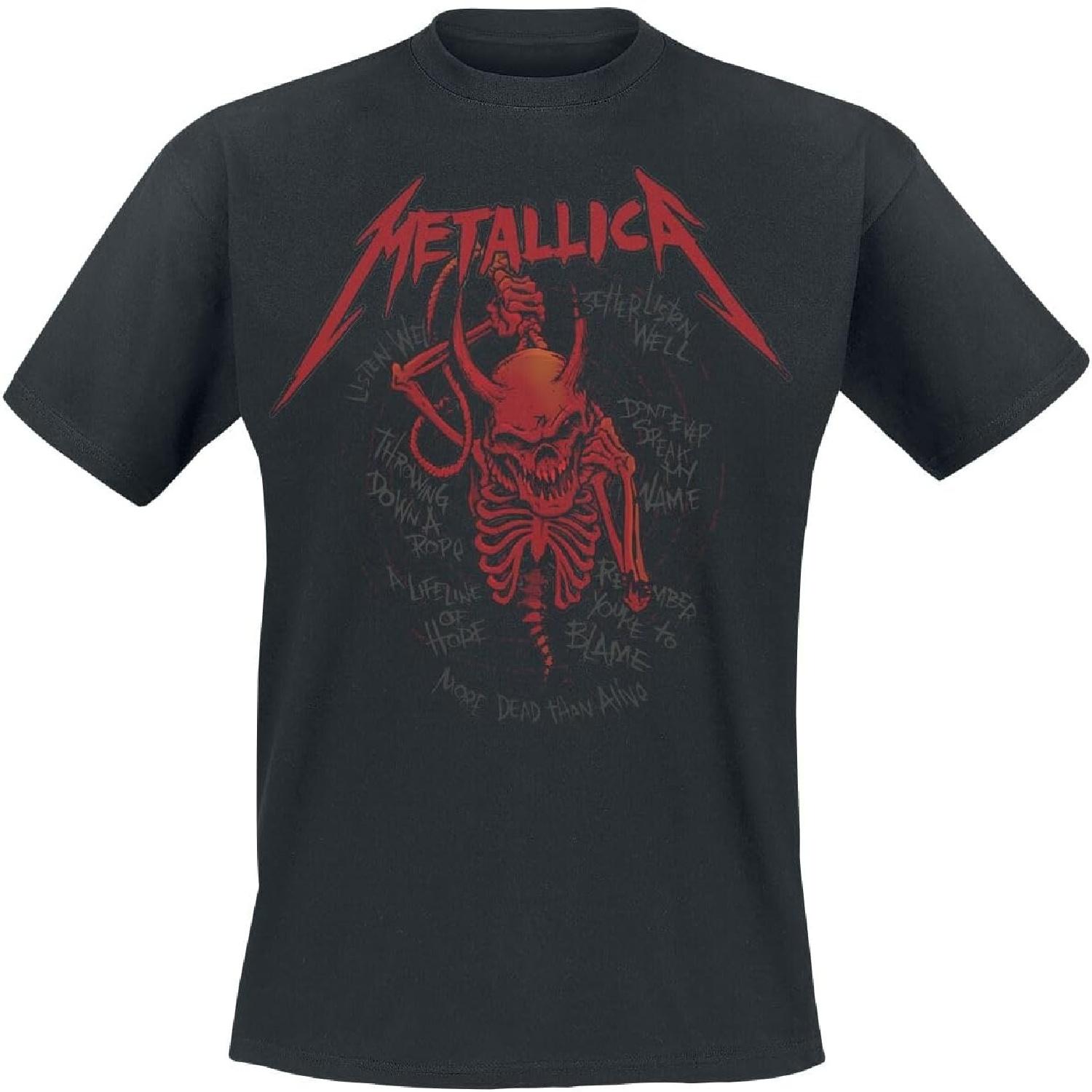 Metallica T Shirt Skull Screaming Red 72 Seasons Official Unisex Black S
