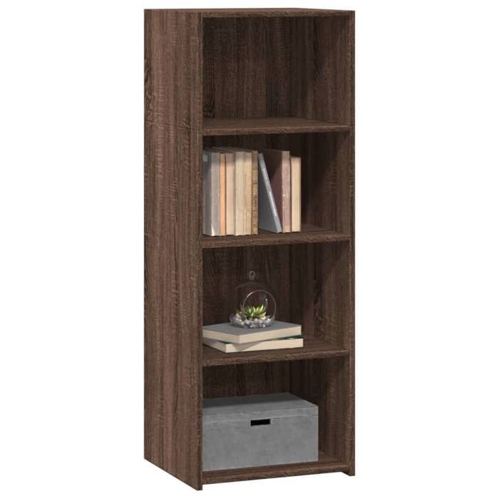 VidaXL Buffet haut chêne marron 45x41x124 cm bois d'ingénierie 846396