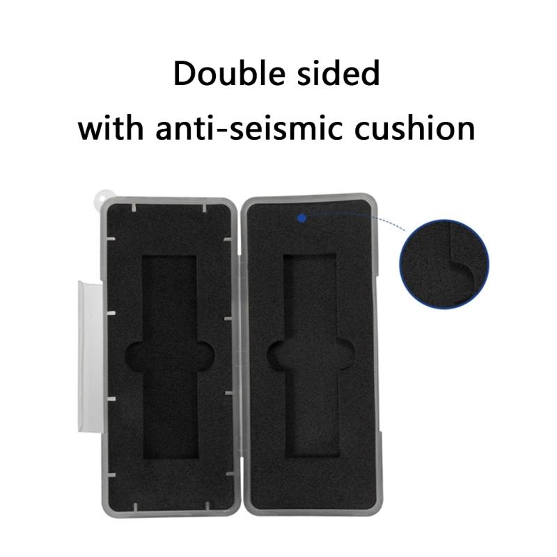 Reliable M.2 Storage Container Box Dustproof and Shockproof 2 Slots Hard Drive Protective Case for Digital Device Users